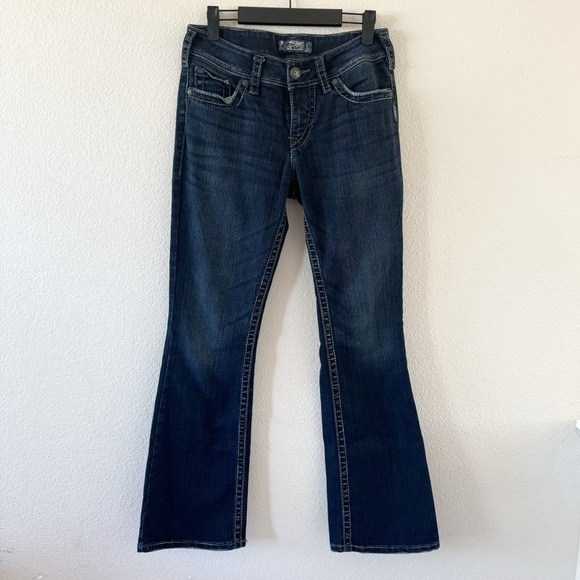Silver Jeans suki surplus blue bootcut denim jeans size 28 - Picture 1 of 6